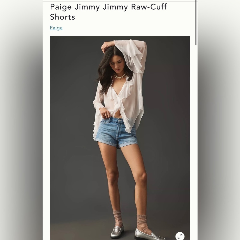 PAIGE Jimmy Jimmy Raw-Cuff Shorts